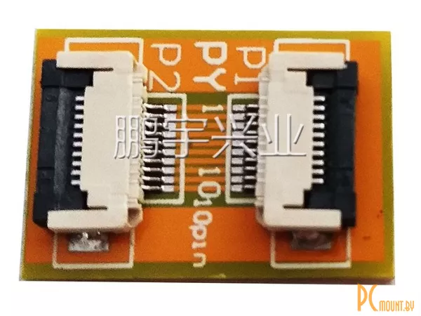 FFC/FPC-10P-0.5-10P-0.5 плата переходник для удлинения микрошлейфа FFC 10pin, шаг 0.5мм